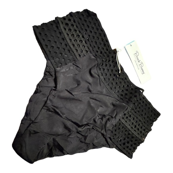 Beach Bunny Hayden High Waist Black Bikini Bottom nwt - Picture 1 of 6